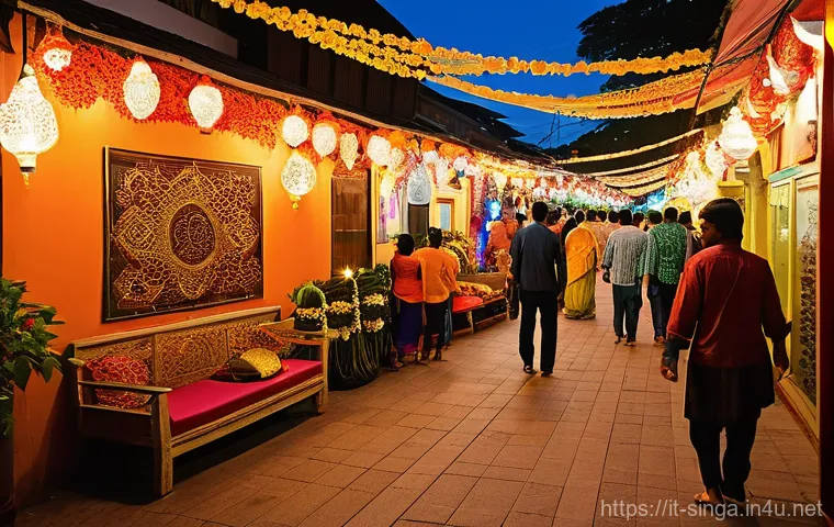 싱가포르 공휴일과 축제 - **Prompt for Chinese New Year Celebration (La Danza del Drago):**
    "A vibrant, high-energy scene ...