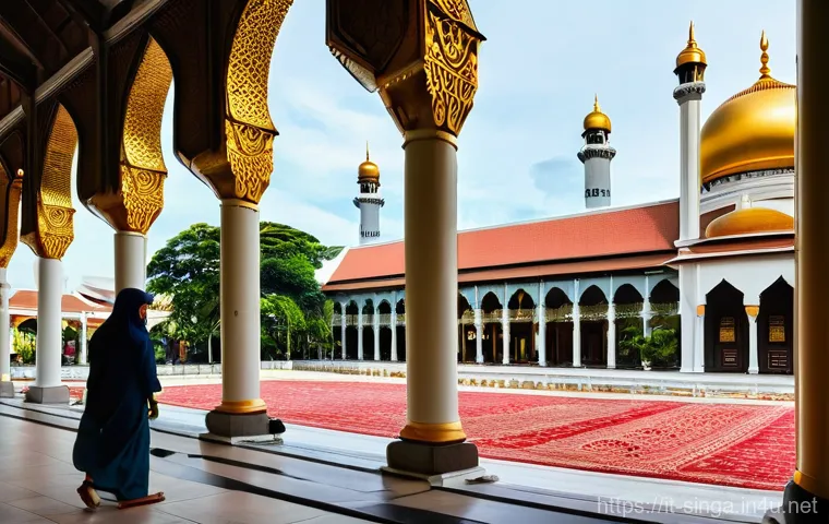 싱가포르 말레이계 문화 - **Prompt 2: Aromatic Malay Culinary Delights at a Hawker Centre**
    "A mouth-watering, dynamic sce...