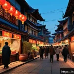 Home 23 싱가포르의 유명 소설가 - A vibrant urban scene in a modern Asian metropolis blending traditional and contemporary elements: s...